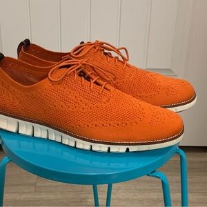 Cole Haan ZeroGrand Men's Bright Orange Sneakers - SZ 11